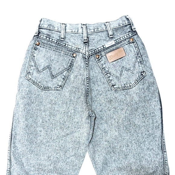 Wrangler | Vintage | High Waisted Acid Wash | Western | Straight Leg | Bohemian - Picture 6 of 8